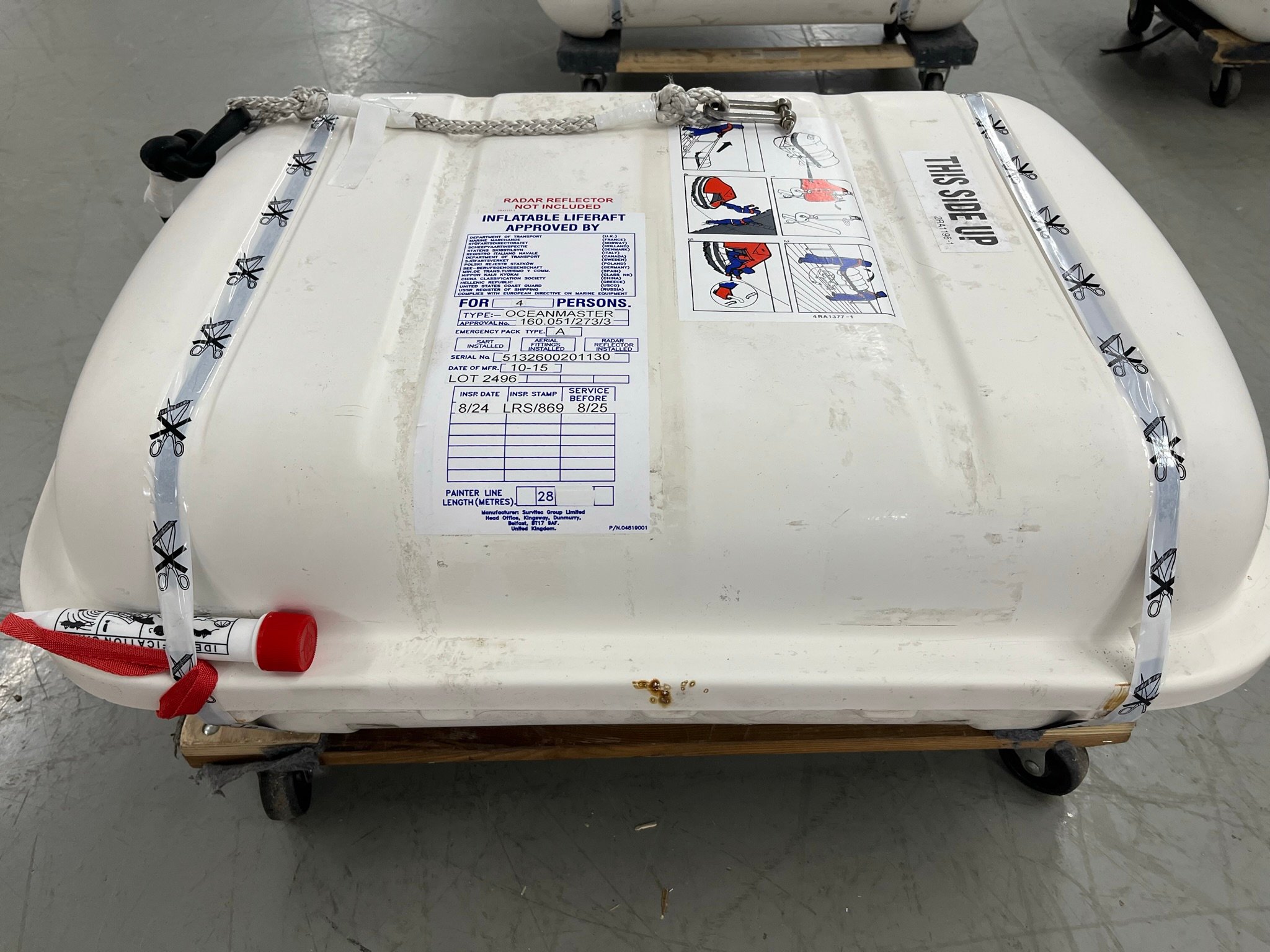 Pre-Owned (Not-Used), Refurbished Liferafts & Lifeboats